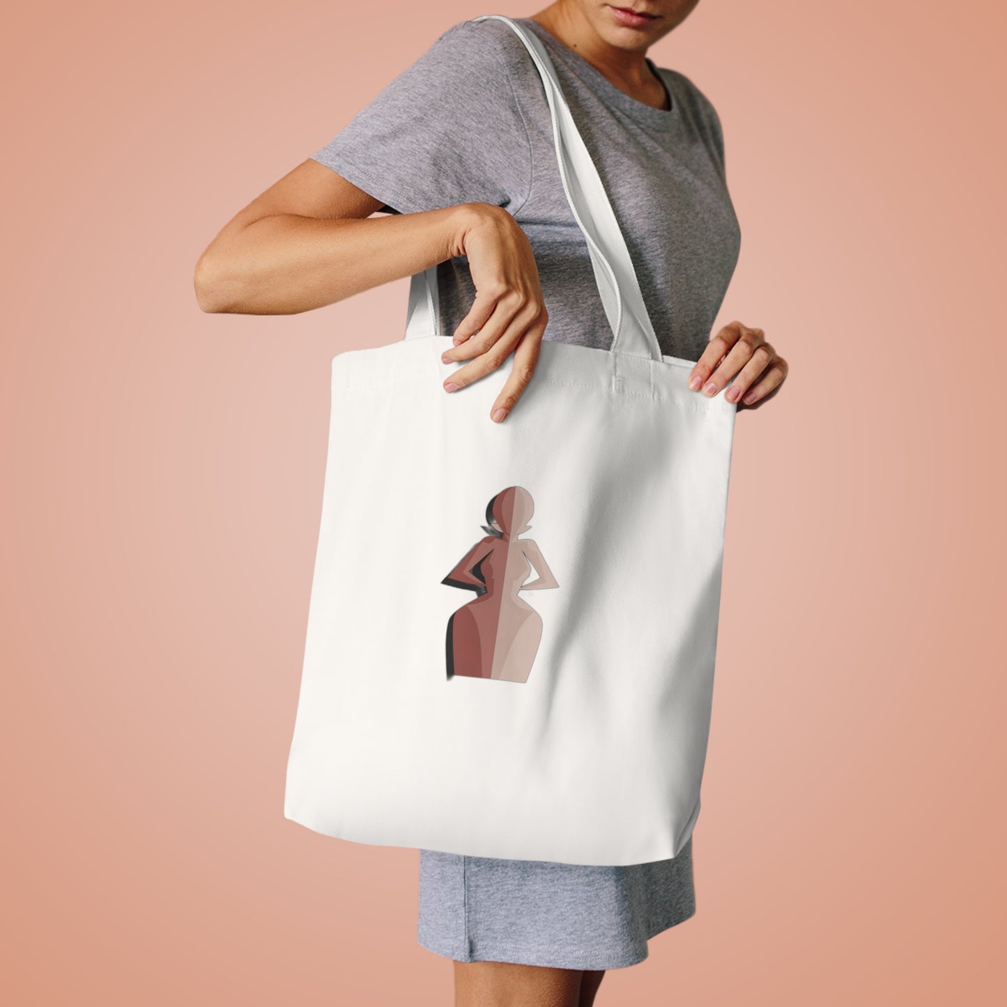 Soft Heart Steel Spine — Minimalist Motivational Gift for Mom | Empowering Women's Apparel & Decor Tote Bag