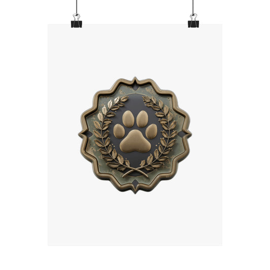 My Kids Have Paws & I'm Their Favorite Human — Fur Mom Mother's Day Gift Art Print Poster