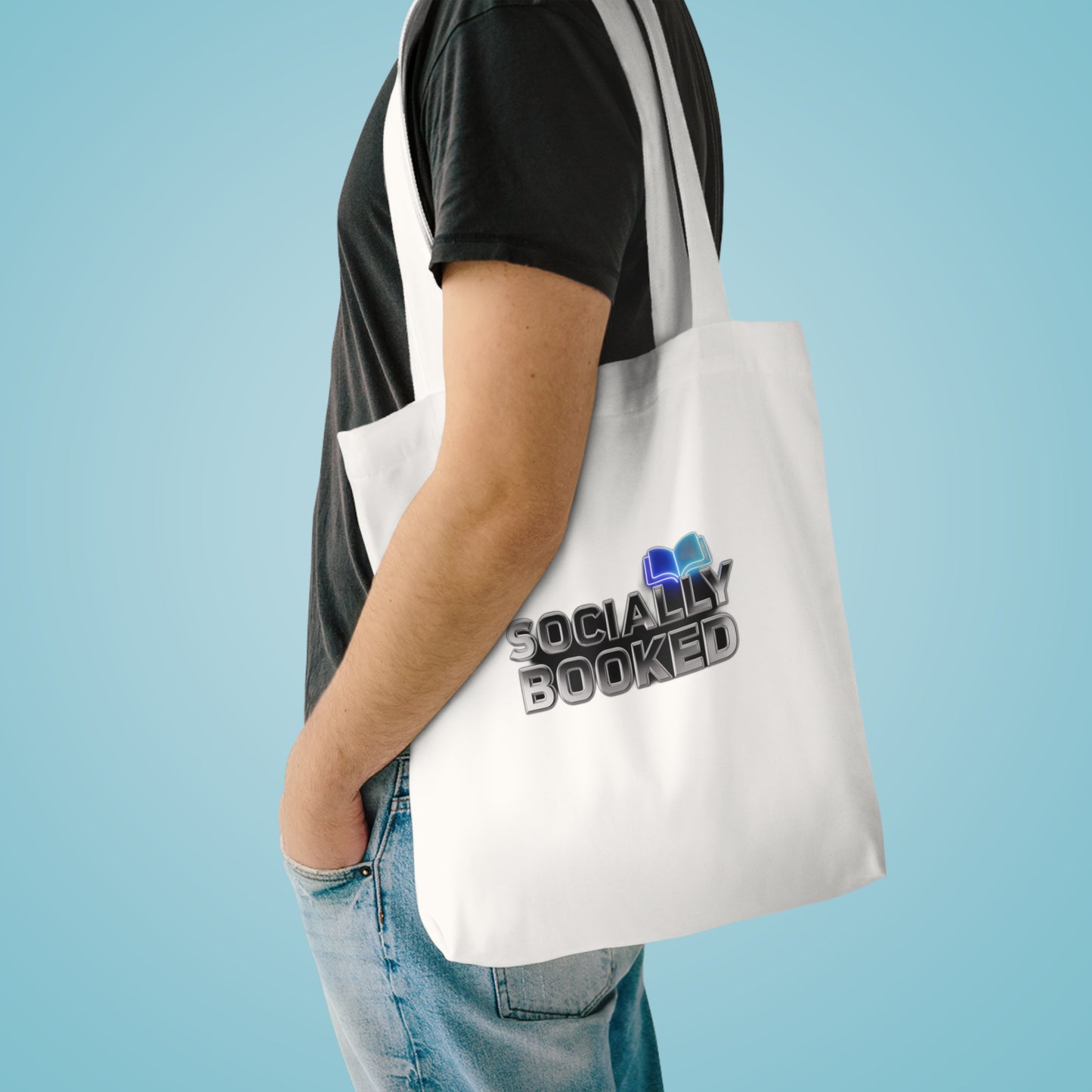 Socially Booked Cannot Attend — Funny Book Lover Gift , Mug & Tote for Readers Tote Bag