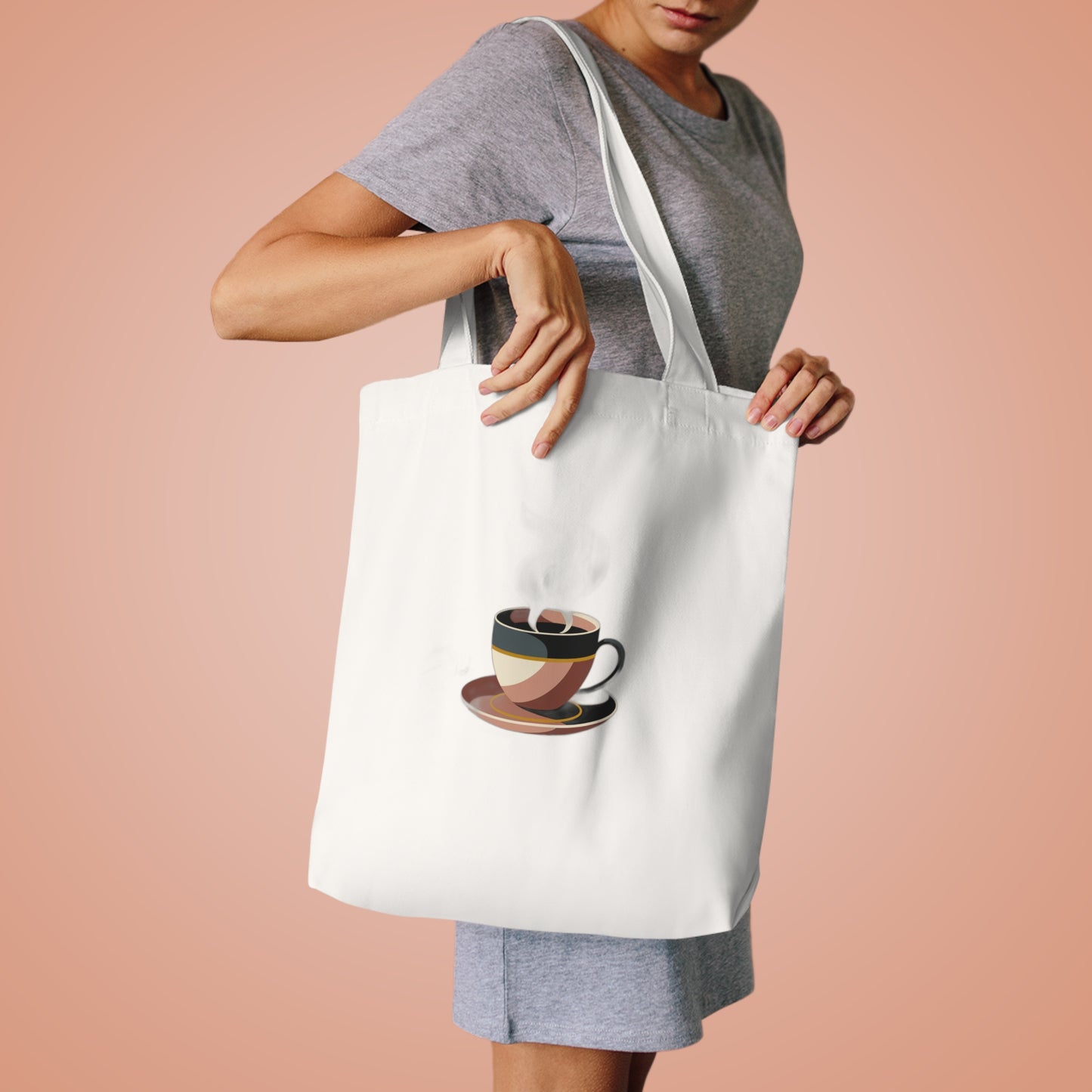 Fueled By Coffee & Quiet Mornings Mug — Cozy Coffee Lover Gift, Mother's Day Mug Tote Bag
