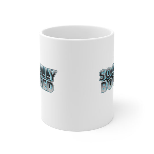 Socially Booked — Funny Book Lover Gift | Bookish Life , Hoodie, Mug & Tote Coffee Mug