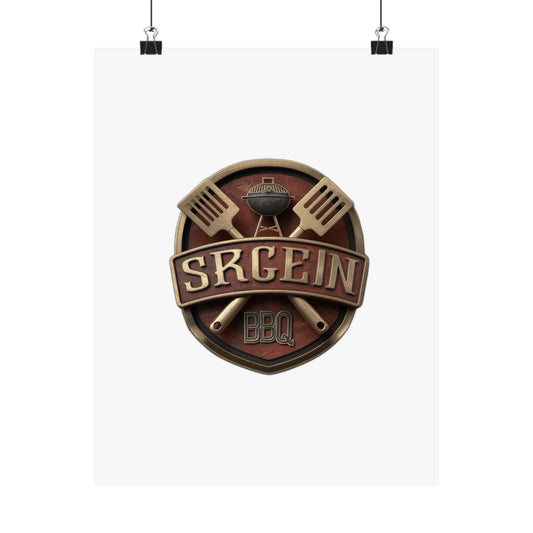 Grill Sergeant Memorial Day Duty  — Funny BBQ Patriotic Tee for Men & Women Art Print Poster