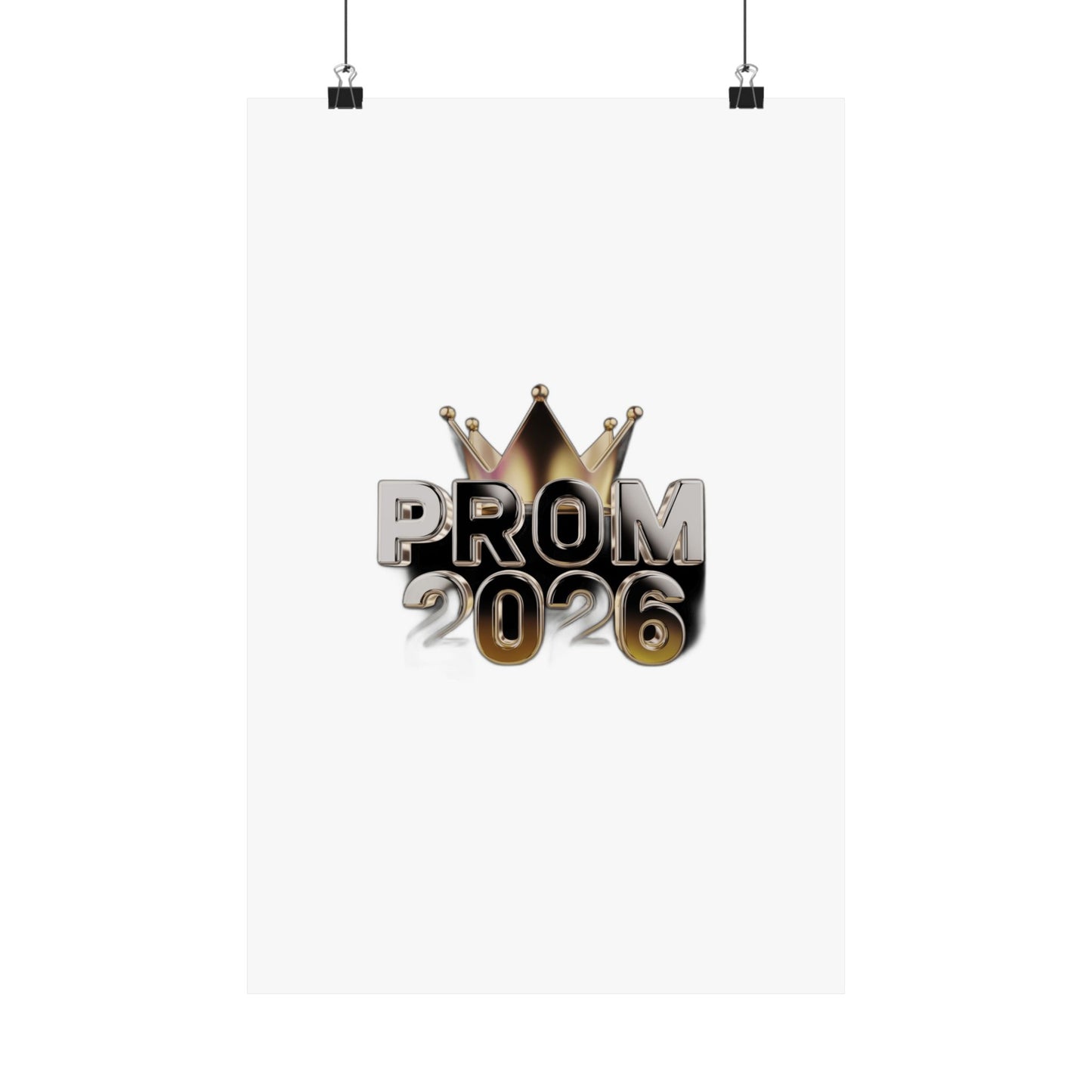 Glowed Up & Showed Up Prom 2026  | Class of 2026 Prom Night Gift Art Print Poster